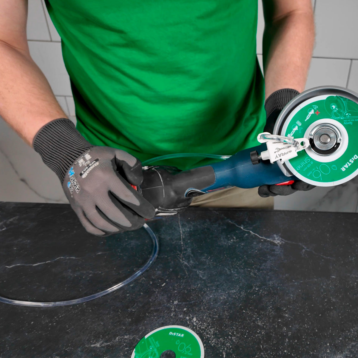 MECHANIC Spray Ø115–125 für Akku-Winkelschleifer