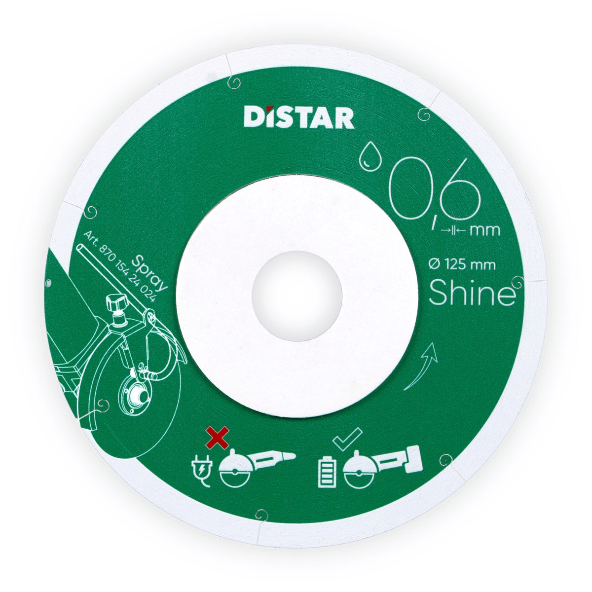 Diamantscheibe SHINE Ø101,6-125mm NASS
