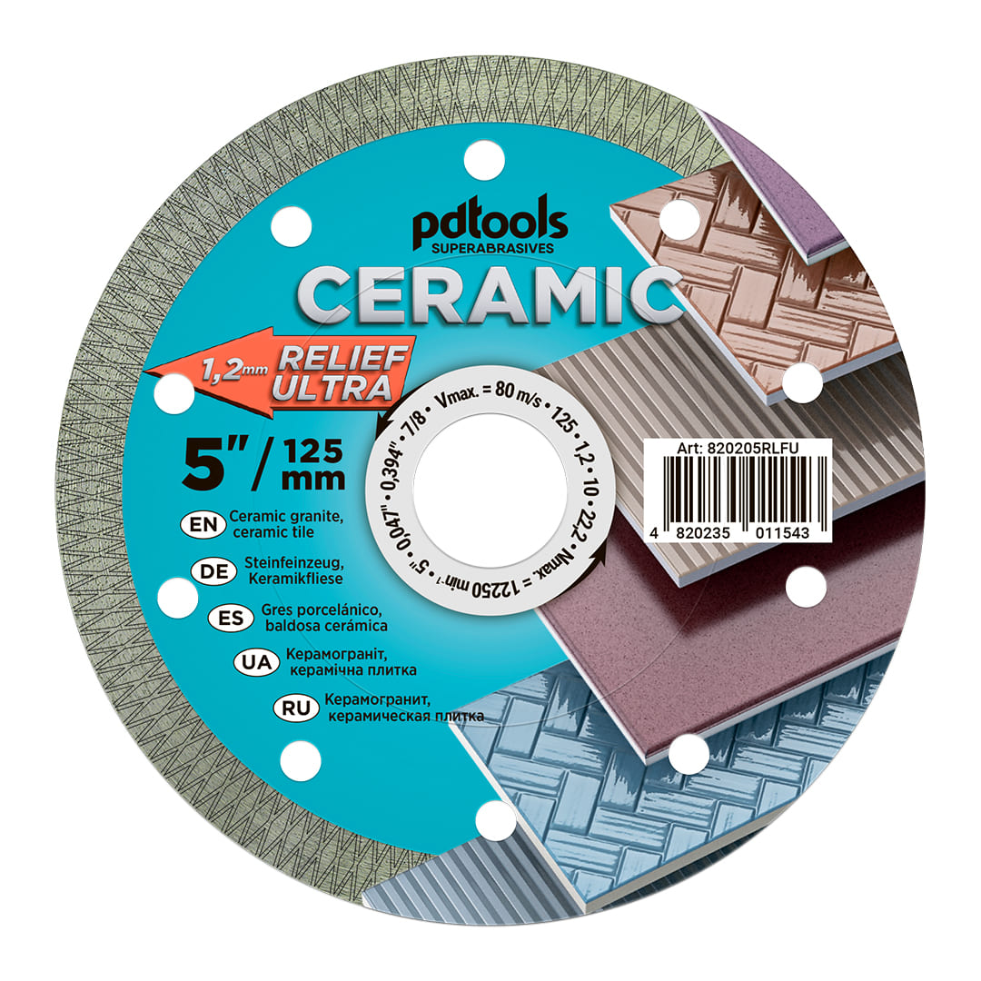 CERAMIC RELIEF ULTRA Diamanttrennscheibe 115–125 mm – 1,2 mm