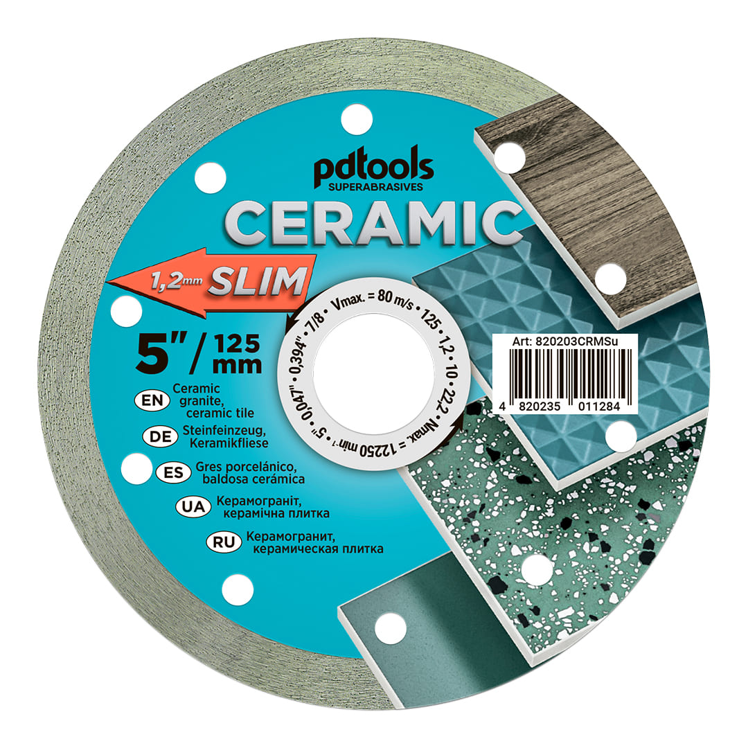 CERAMIC SLIM Diamantscheibe 115–125 mm – 1,2 mm ultradünn