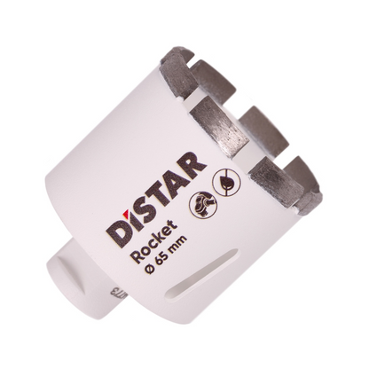 DiSTAR ROCKET Trockenbohrkrone M14 – Ø 20–68 mm | Länge 45 mm