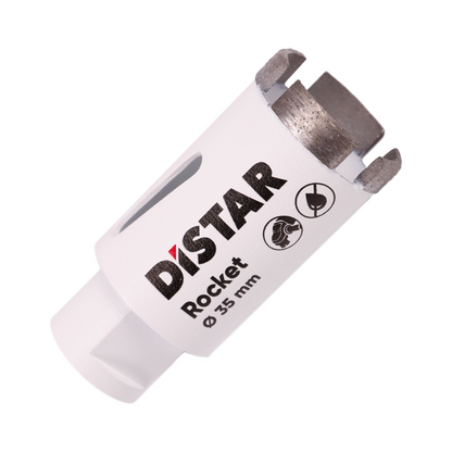 DiSTAR ROCKET Trockenbohrkrone M14 – Ø 20–68 mm | Länge 45 mm