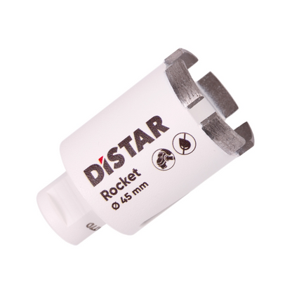 DiSTAR ROCKET Trockenbohrkrone M14 – Ø 20–68 mm | Länge 45 mm