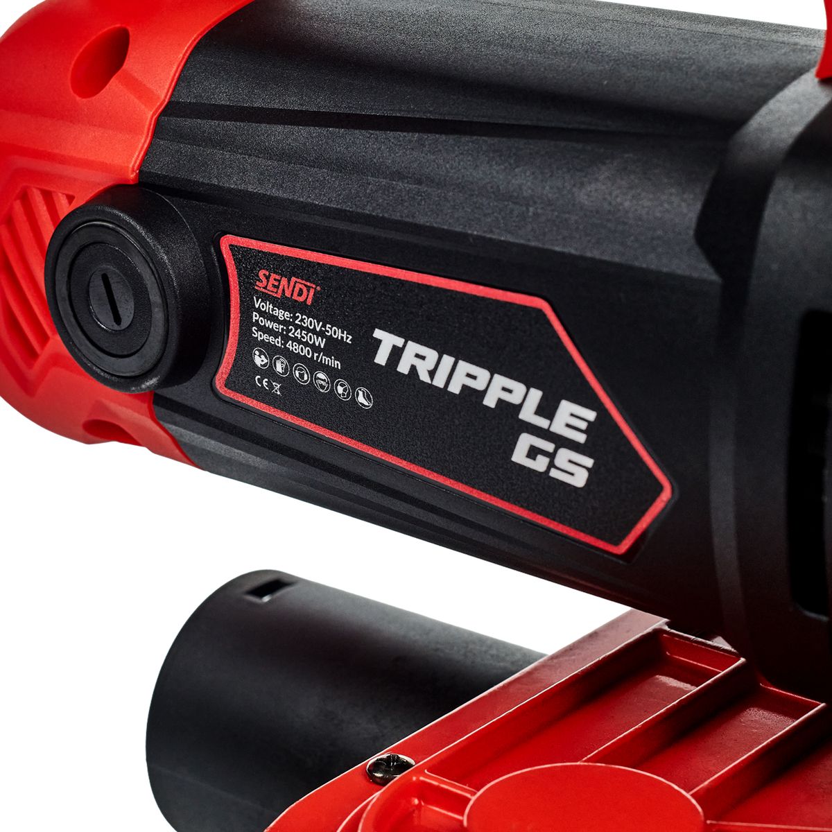 Betonschleifer TRIPPLE GS 2450 W – 3× Ø100 mm