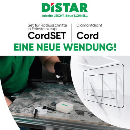 Diamantdraht-Set CordSET für Radiusschnitte & Ausschnitte in Feinsteinzeug