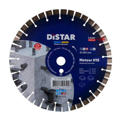 Diamantscheibe METEOR Н15 Ø300-500mm hocharmierte Beton NASS