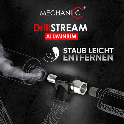 MECHANIC DrillStream Aluminium Staubabsaugung – ultraleicht für Diamant-Trockenbohren (1 1/4″ UNC)