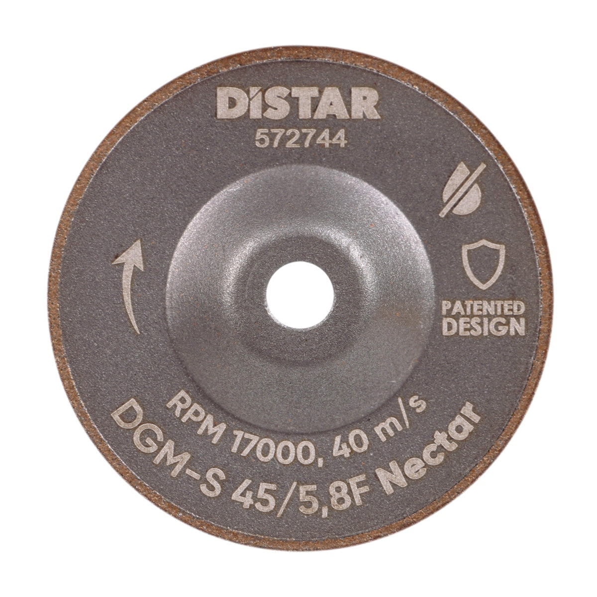 DiSTAR NECTAR Ø45 mm Korn 100 – Diamant-Schleifpad für Feinsteinzeug & Keramik (5,8F)