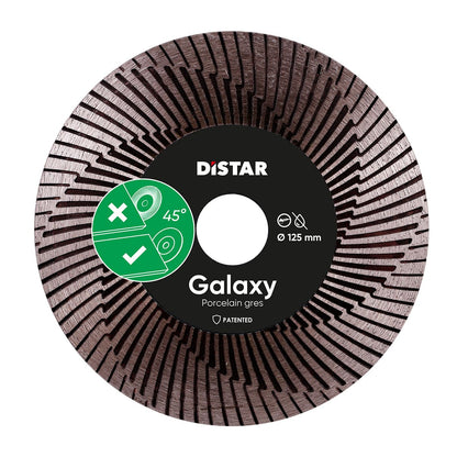 DiSTAR Galaxy 125 mm Diamanttrennscheibe für 45° Gehrungsschnitt Feinsteinzeug