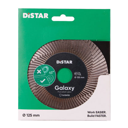 DiSTAR Galaxy 125 mm Diamanttrennscheibe für 45° Gehrungsschnitt Feinsteinzeug