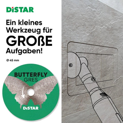 Diamanttrennscheibe DiSTAR 45x0,6x5,8F Butterfly mit Spanndorn